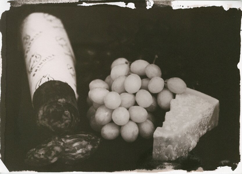 Still Life with Grapes salt print